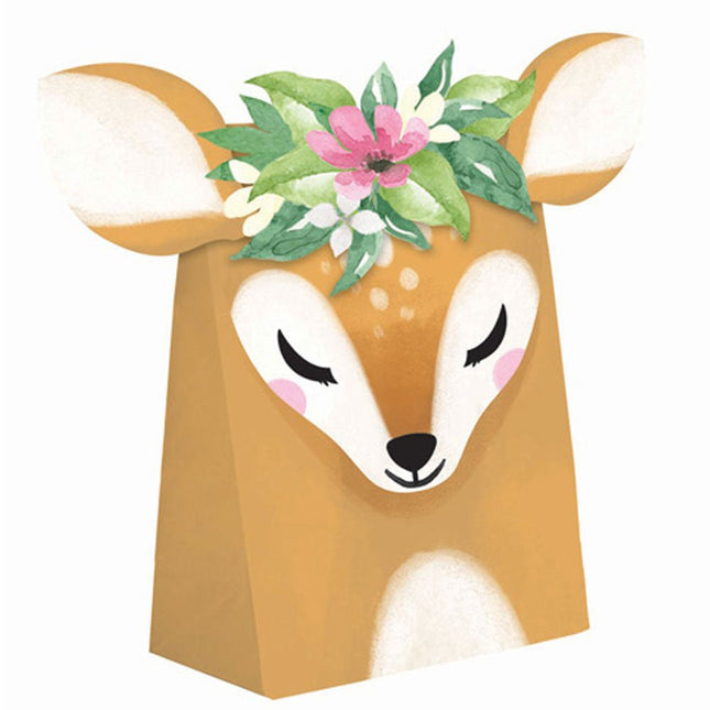 Uitdeelbox Hert 20cm 8st van Creative Converting koop je bij Partywinkel