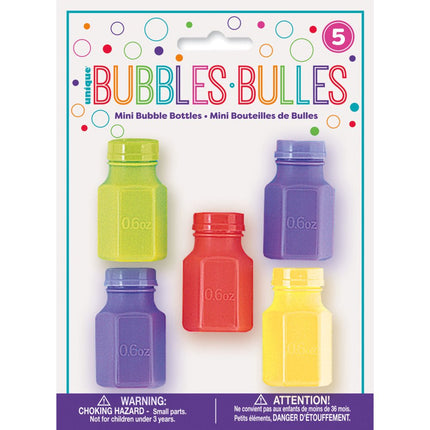Uitdeelcadeautjes Bellenblaas 18ml 5st van Unique koop je bij Partywinkel