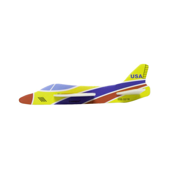 Uitdeelcadeautjes Foam Vliegtuigjes 13cm 8st van Unique koop je bij Partywinkel