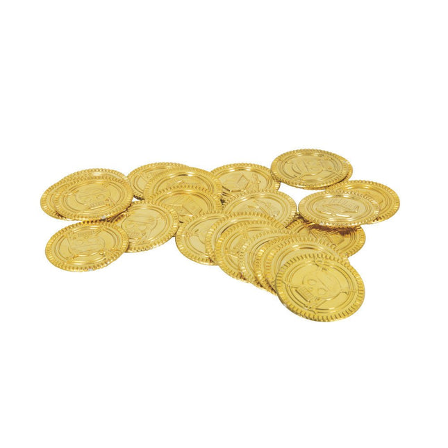 Uitdeelcadeautjes Piraten Munten Plastic 3cm 30st van Unique koop je bij Partywinkel
