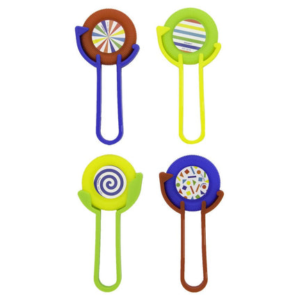Uitdeelcadeautjes Schijfschieters 11cm 4st van Unique koop je bij Partywinkel