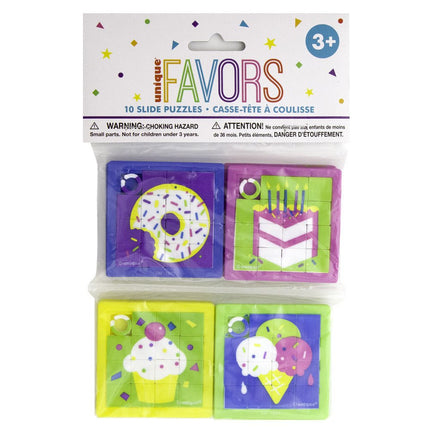 Uitdeelcadeautjes Schuifpuzzels 6cm 10st van Unique koop je bij Partywinkel