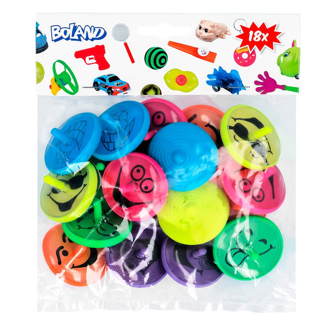Uitdeelcadeautjes Tollen 4cm 18st van Boland koop je bij Partywinkel