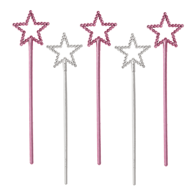 Uitdeelcadeautjes Toverstaffen 18cm 8st van Unique koop je bij Partywinkel