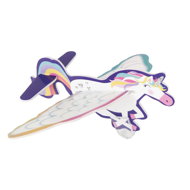 Uitdeelcadeautjes Unicorn Zweefvliegtuig 8st van Unique koop je bij Partywinkel