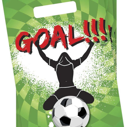 Uitdeelzakjes Goal 25,5cm 6st van Haza Witbaard koop je bij Partywinkel