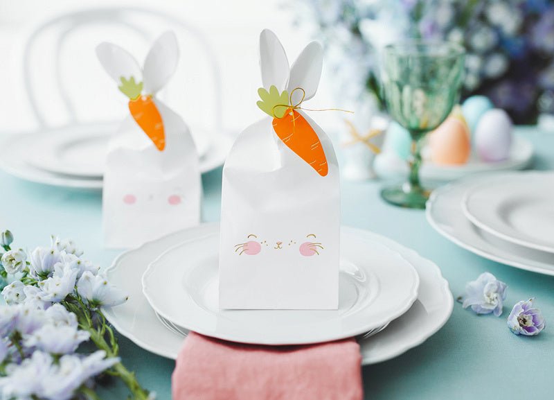 Uitdeelzakjes Konijn 22,5cm 6st van Partydeco koop je bij Partywinkel