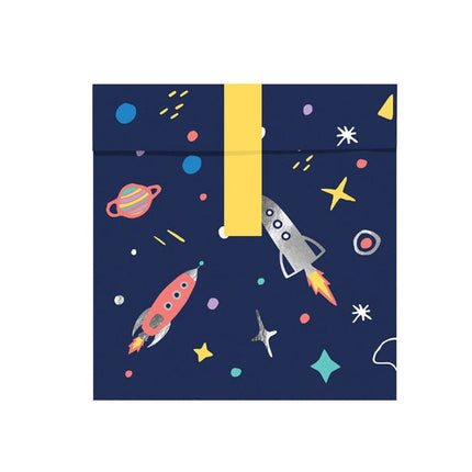 Uitdeelzakjes Space 14cm 6st van Partydeco koop je bij Partywinkel