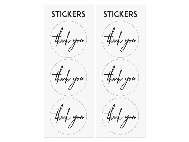 Uitdeelzakjes Thank You 6st van Partydeco koop je bij Partywinkel