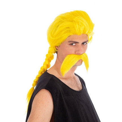 Unhygienix Asterix Pruik met Snor van CHAKS koop je bij Partywinkel