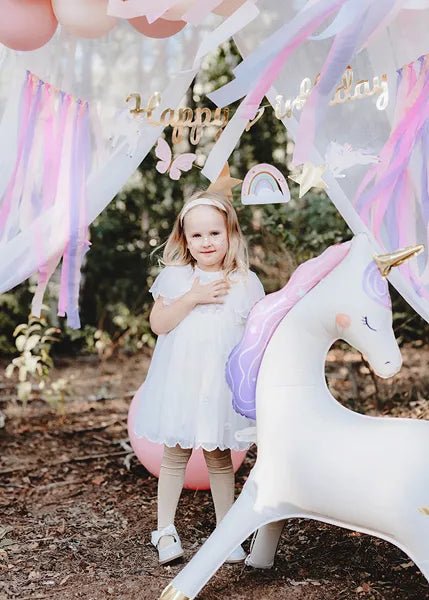 Unicorn Ballon 95cm van Partydeco koop je bij Partywinkel