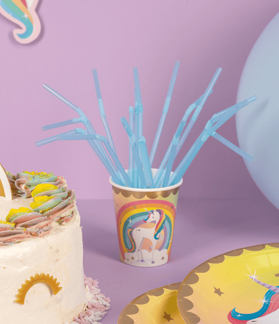 Unicorn Bekers 9cm 8st van Paper Dreams koop je bij Partywinkel