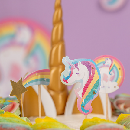 Unicorn Cocktailprikkers van Paper Dreams koop je bij Partywinkel
