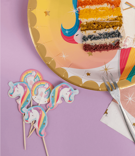 Unicorn Cocktailprikkers van Paper Dreams koop je bij Partywinkel