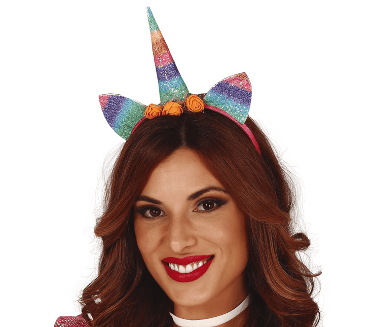 Unicorn Haarband Gekleurd van Fiestas Guirca koop je bij Partywinkel