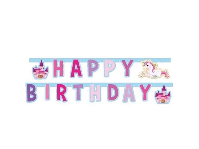 Unicorn Letterslinger Versiering 1,8m van Procos koop je bij Partywinkel