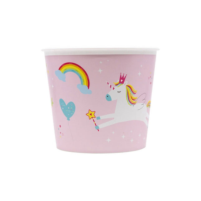 Unicorn Popcorn Bak Herbruikbaar 2,2L van Procos koop je bij Partywinkel