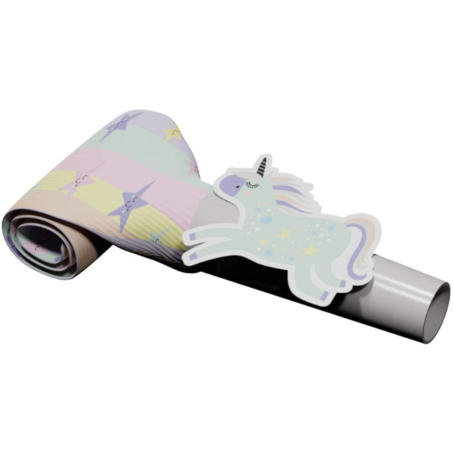 Unicorn Roltongen Rainbows 24cm 6st van Folat koop je bij Partywinkel