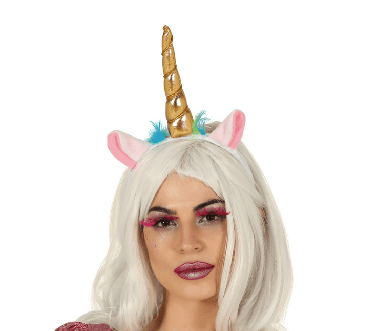 Unicorn Tiara Goud van Fiestas Guirca koop je bij Partywinkel