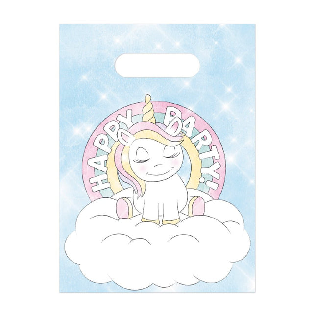 Unicorn Uitdeelzakjes Happy Birthday 6st van WeFiesta koop je bij Partywinkel