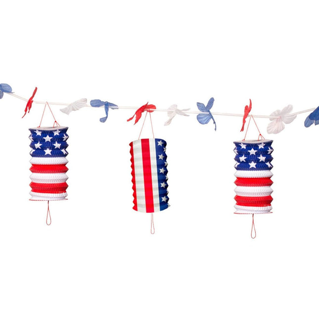 Usa Lampion Slinger Party 3,6m van Folat koop je bij Partywinkel