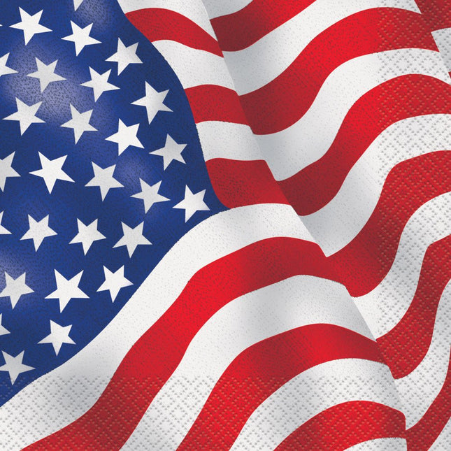 USA servetten 33cm 16st van Unique koop je bij Partywinkel