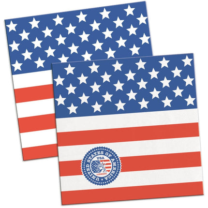 Usa Servetten Party 25cm 20st van Folat koop je bij Partywinkel