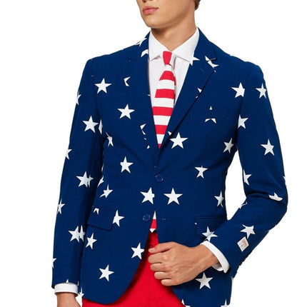 USA Stars Stripes Pak Heren OppoSuits van OppoSuits koop je bij Partywinkel