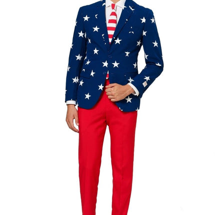 USA Stars Stripes Pak Heren OppoSuits van OppoSuits koop je bij Partywinkel