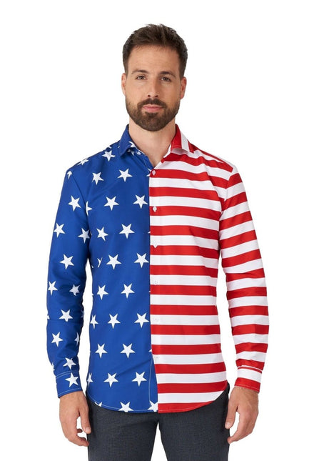 USA Vlag Overhemd Heren Suitmeister van Suitmeister koop je bij Partywinkel