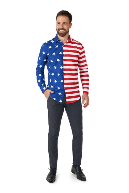 USA Vlag Overhemd Heren Suitmeister van Suitmeister koop je bij Partywinkel