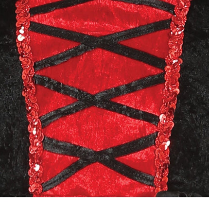 Vampier Halloween Kostuum Dames Rood Zwart van Fiestas Guirca koop je bij Partywinkel