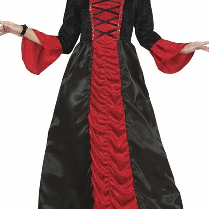 Vampier Halloween Kostuum Dames Rood Zwart van Fiestas Guirca koop je bij Partywinkel