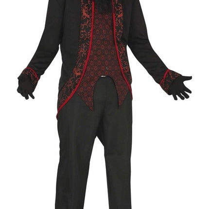 Vampier Halloween Kostuum Heren ROod Zwart van Fiestas Guirca koop je bij Partywinkel