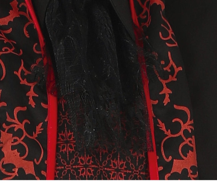 Vampier Halloween Kostuum Heren ROod Zwart van Fiestas Guirca koop je bij Partywinkel