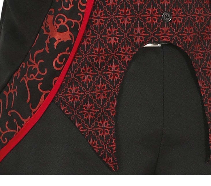 Vampier Halloween Kostuum Heren ROod Zwart van Fiestas Guirca koop je bij Partywinkel