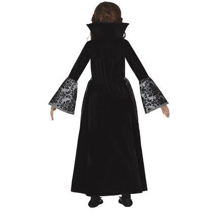 Vampier Halloween Kostuum Meisje Zilver van Fiestas Guirca koop je bij Partywinkel