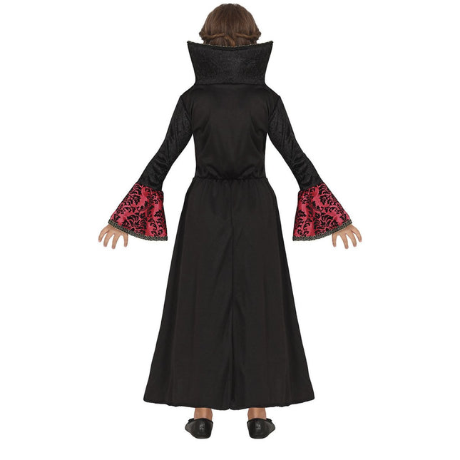 Vampier Halloween Kostuum Meisje Zwart Rood van Fiestas Guirca koop je bij Partywinkel