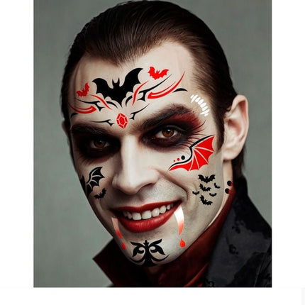 Vampier Tattoo Stencil 20cm van Fiestas Guirca koop je bij Partywinkel