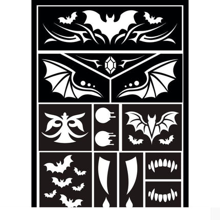 Vampier Tattoo Stencil 20cm van Fiestas Guirca koop je bij Partywinkel
