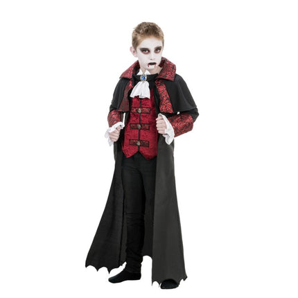 Children's Vampire Costume, Black and Red