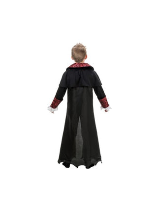 Children's Vampire Costume, Black and Red