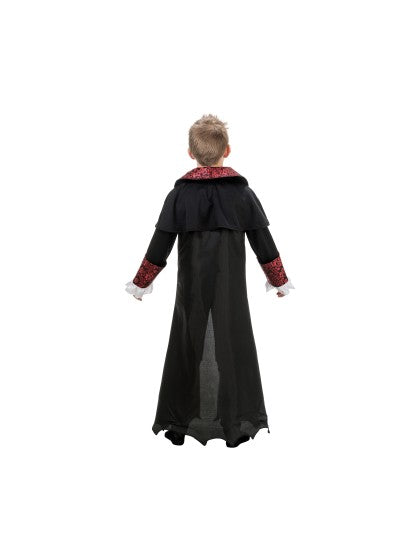 Children's Vampire Costume, Black and Red