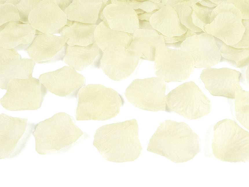 Vanille Creme Rozenblaadjes 500st van Partydeco koop je bij Partywinkel