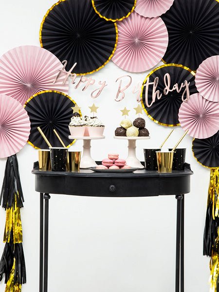 Verjaardag Letterslinger Happy Birthday Rose Goud 62cm van Partydeco koop je bij Partywinkel