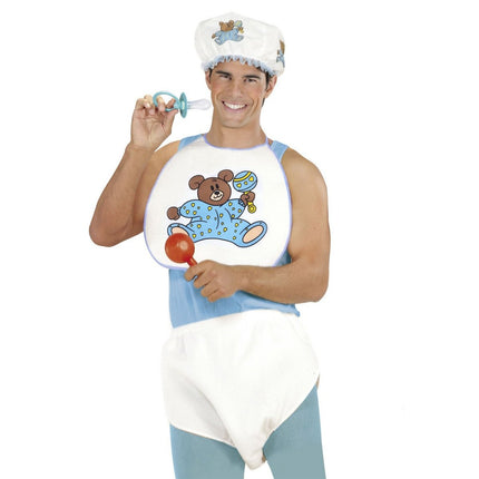 Verkleedset Grote Baby Jongen Blauw Wit van Widmann koop je bij Partywinkel