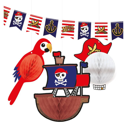Versiering Piraten Set 4 delig van Riethmueller koop je bij Partywinkel