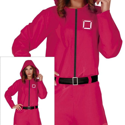 Vierkant Kostuum Dames Roze van Fiestas Guirca koop je bij Partywinkel