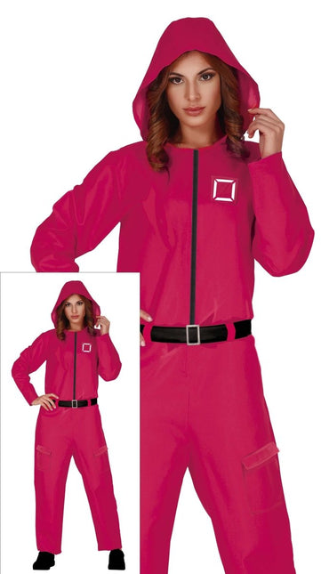Vierkant Kostuum Dames Roze van Fiestas Guirca koop je bij Partywinkel