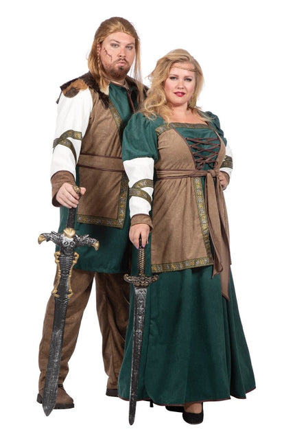 Viking Jurk Groen van Wilbers & Wilbers koop je bij Partywinkel